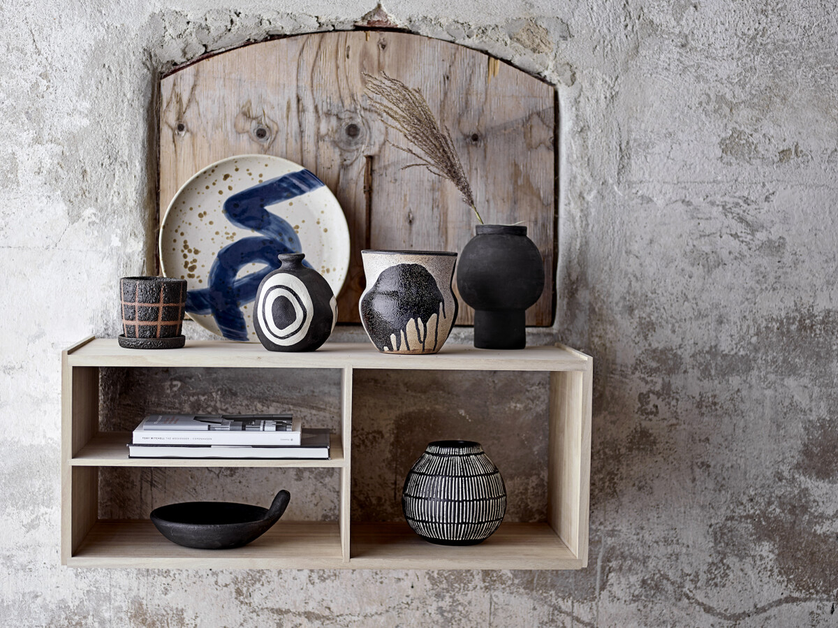 Bloomingville - Nala Urtepotteskjuler - Sort - Terrakotta Keramik