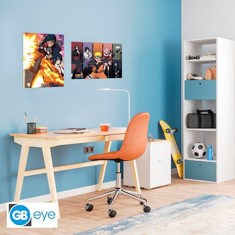 Naruto Shippuden Plakater - Chibi - 2 Stk - 52X38 Cm