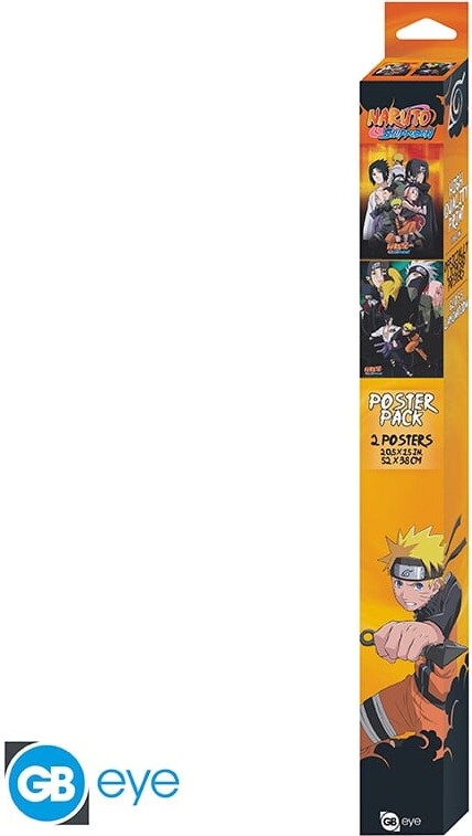 Naruto Shippuden Plakater - Ninjas - 2 Stk - 52X38 Cm