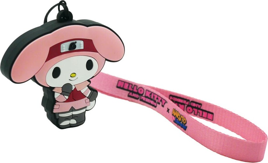 Naruto X Hello Kitty - Sakura X My Melody Pvc Keychain
