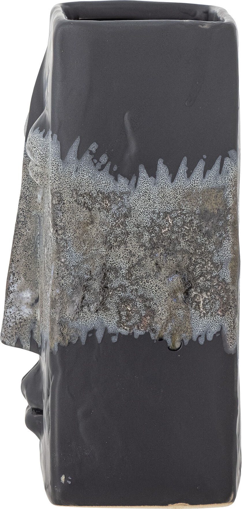 Bloomingville - Nasru Vase - Sort - Stentøj - H 22 Cm