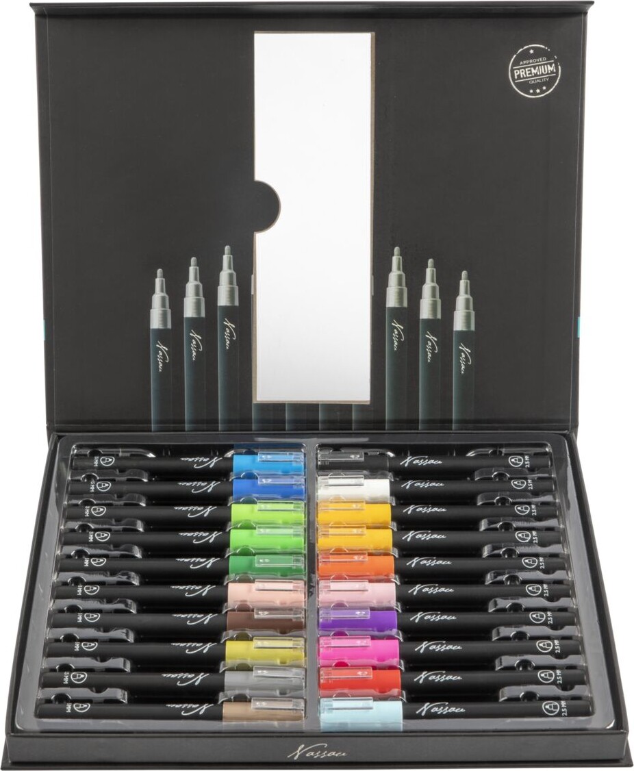 Nassau Fine Art - Akryl Tusser - Acrylic Paint Markers - 20 Stk