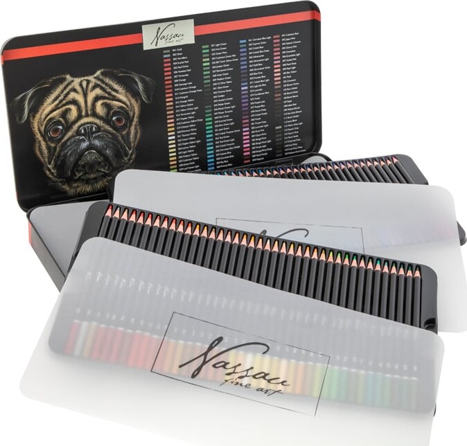 Farveblyanter I Metalæske - Nassau - 120 Stk