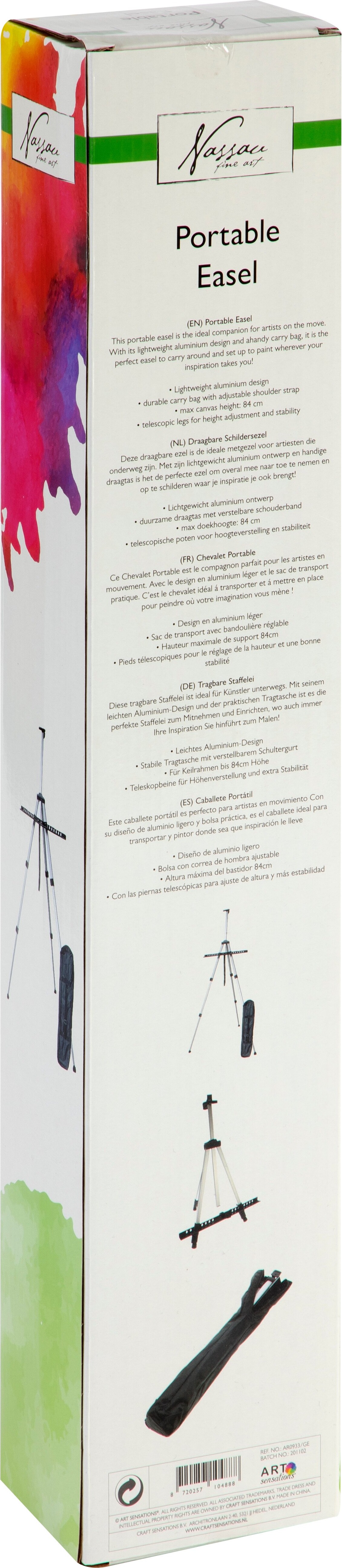 Nassau Fine Art - Gulvstaffeli - Justerbart - 84 Cm