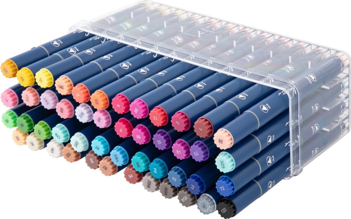 Nassau Fine Art - Runde Dual Markers Tusser Sæt - 48 Stk