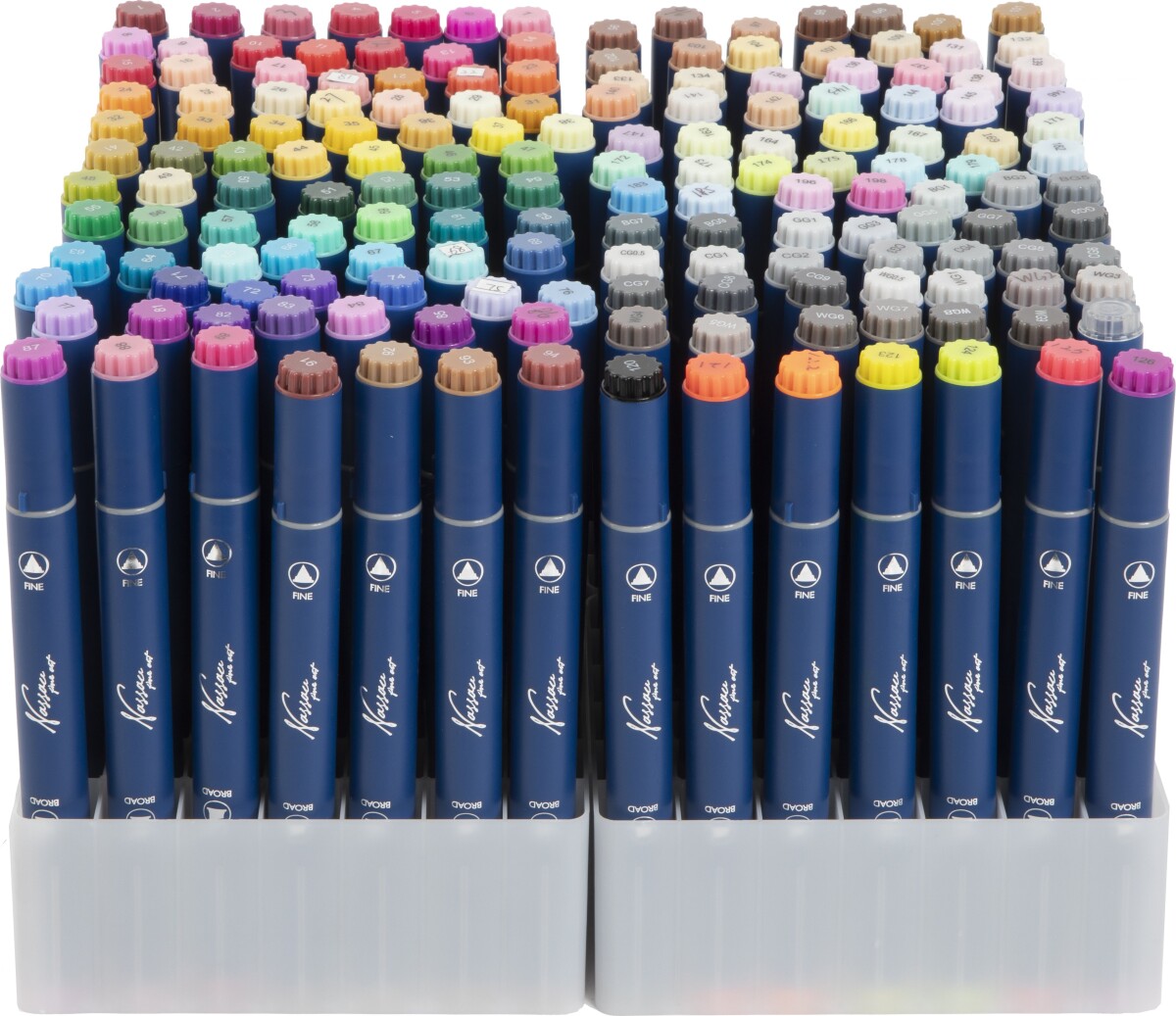 Nassau Fine Art - Runde Dual Markers Premium Tusser - 168 Stk