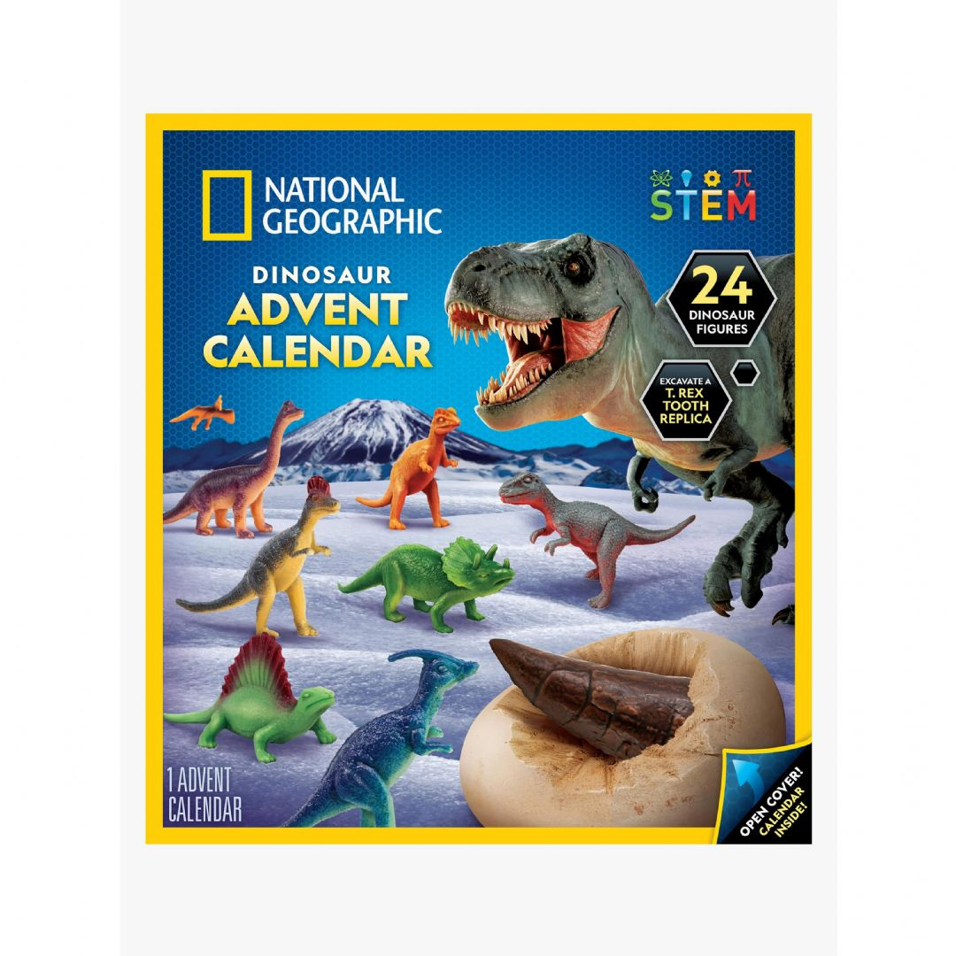 National Geographic Julekalender Med 24 Dinosaur Figurer