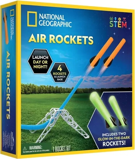 National Geographic - Air Rockets - Luftskumsraket Sæt - Stem