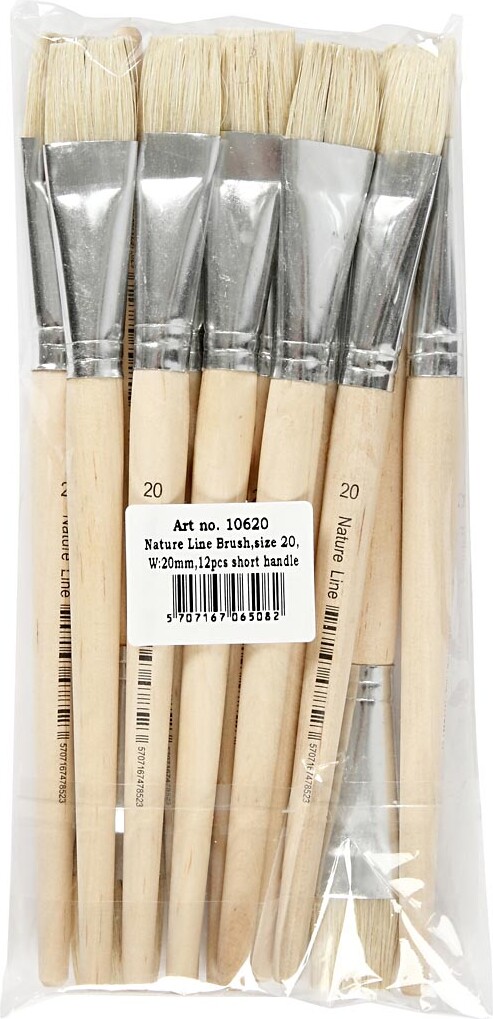 Nature Line Pensler - Nr 20 - L 20 5 Cm - Flad - 12 Stk