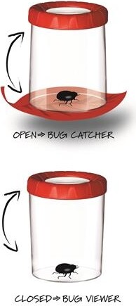 Navir Mega Bug Viewer - Omvendt Display - Assorteret