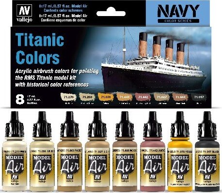 Vallejo - Titanic Maling Sæt - 8X17 Ml - 71646