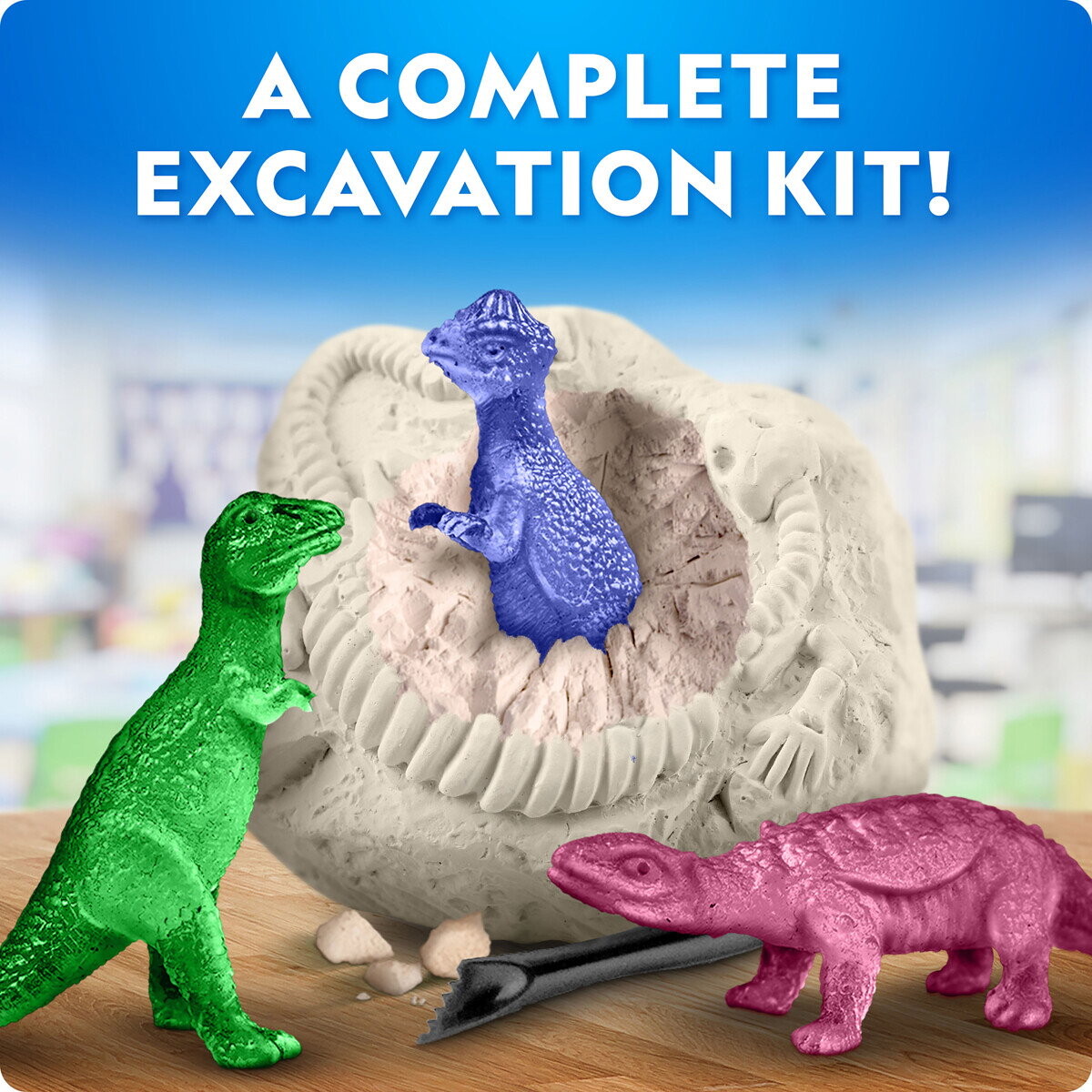 National Geographic - Dinosaur Excavation Kit - Assorteret