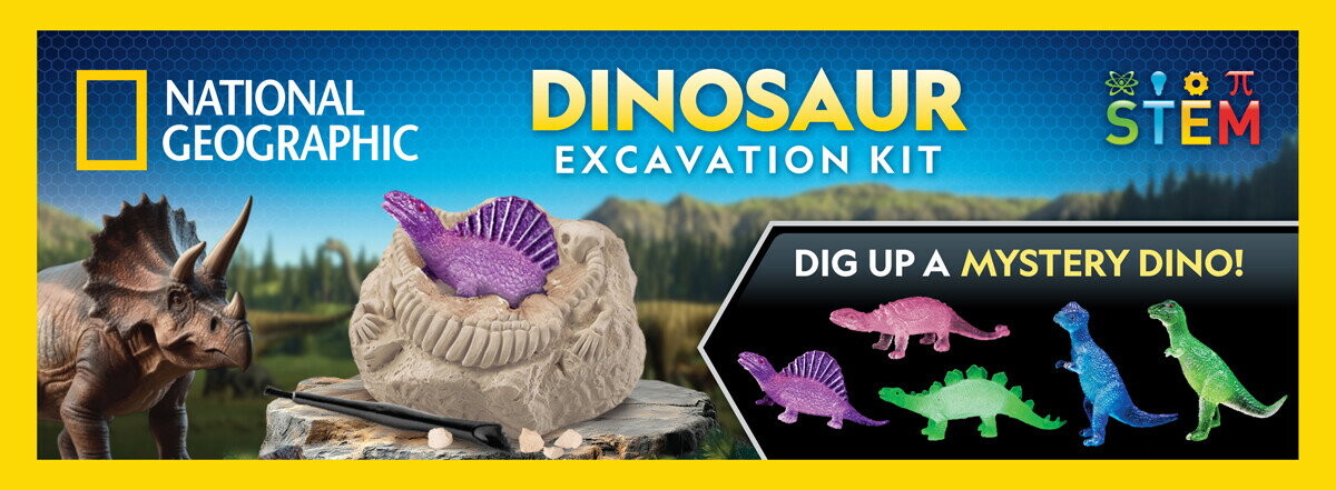 National Geographic - Dinosaur Excavation Kit - Assorteret