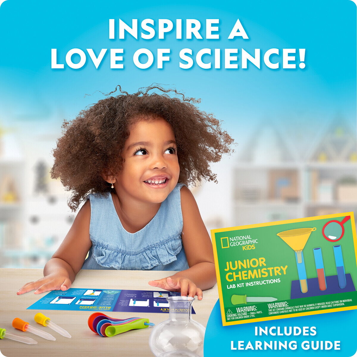National Geographic - Junior Chemistry Lab Kit - Kemisæt