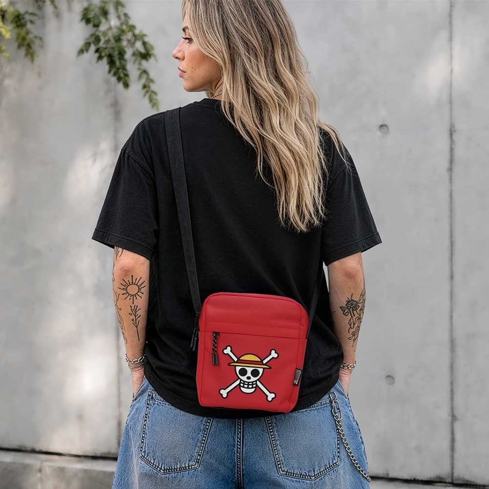 Nemesis Now - One Piece - Crossbody Bag Jolly Roger Red