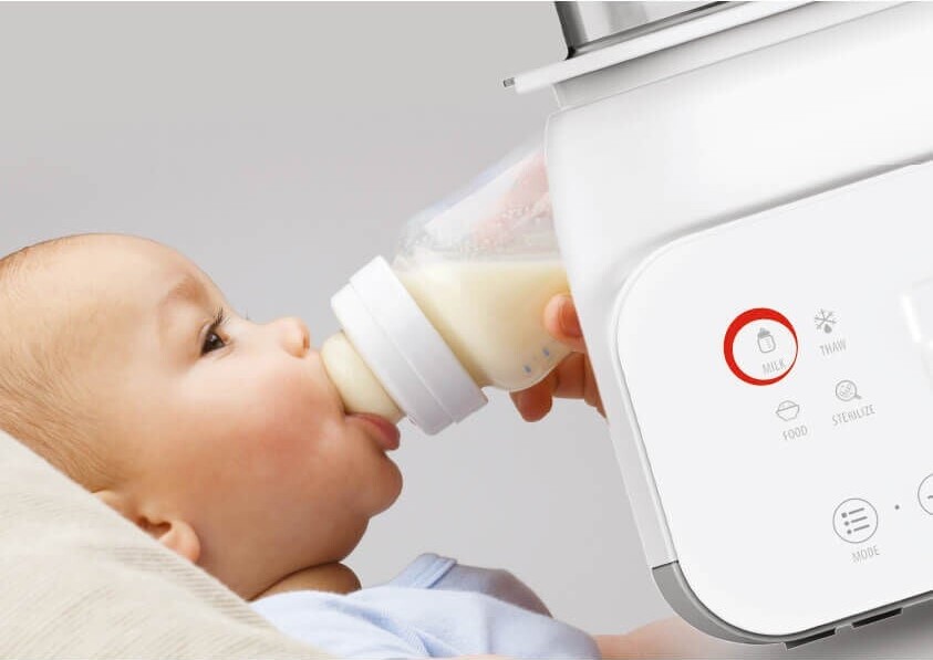 Neno - Vita Sterilisator Og Flaskevarmer - Plads Til To Flasker