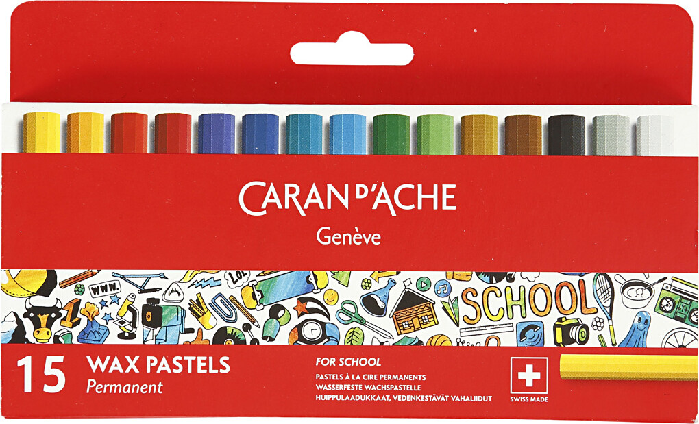 Neocolor I - Pastelkridt - Junior - L 5 Cm - B 8 Mm - Flere Farver - 15 Stk