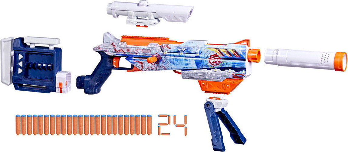 Nerf - Loadout Arctic Zerostriker Blaster Med Skud - Hasbro G1763