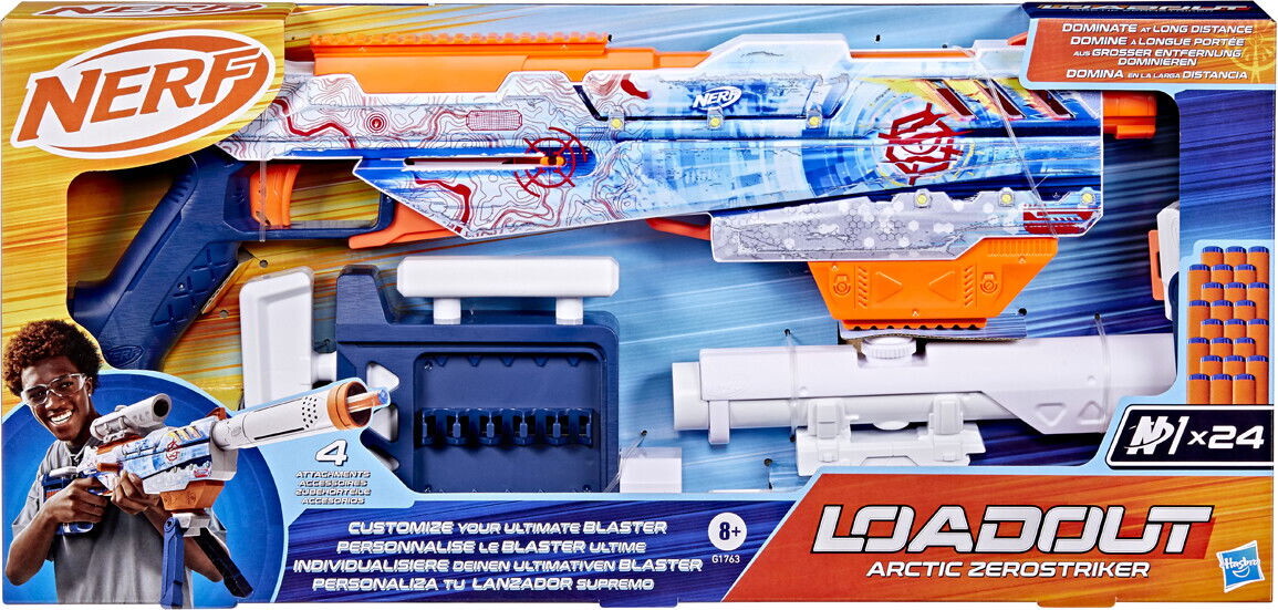 Nerf - Loadout Arctic Zerostriker Blaster Med Skud - Hasbro G1763