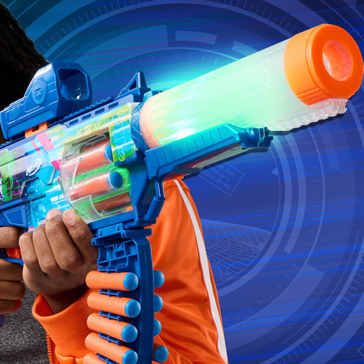 Nerf - Loadout Cyberlight Ghost Blaster - 24 Skud - Hasbro G1824