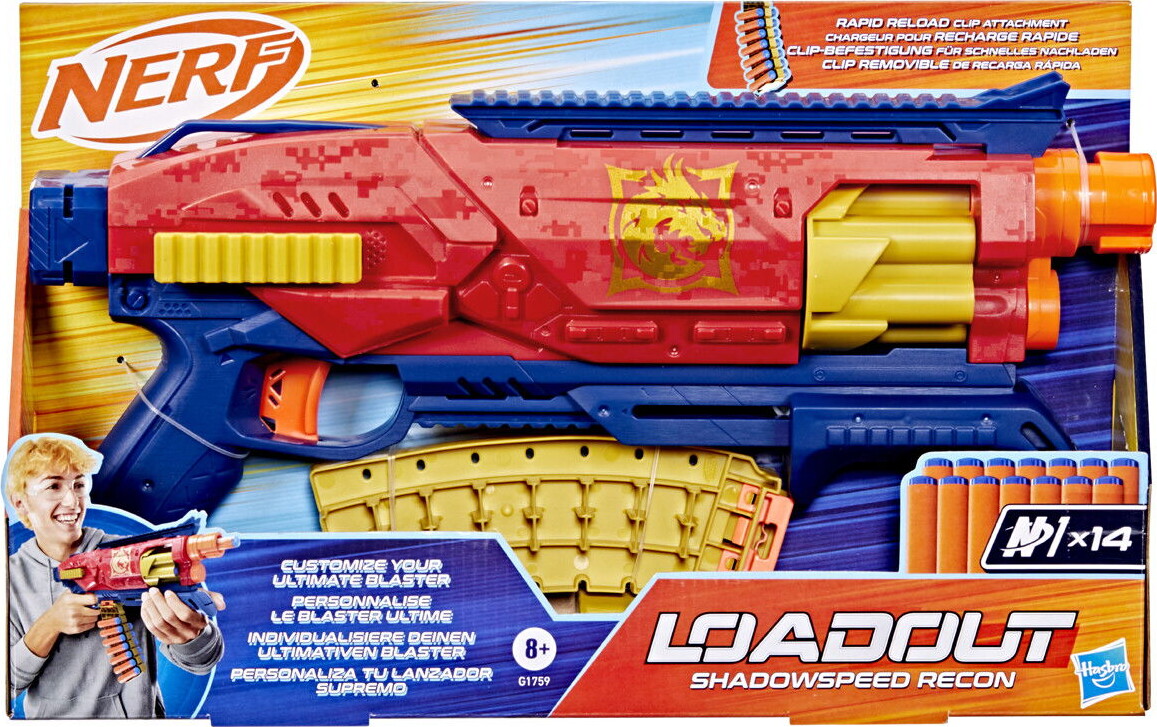 Nerf - Loadout Shadowspeed Recon Blaster 14 Skud - G1759