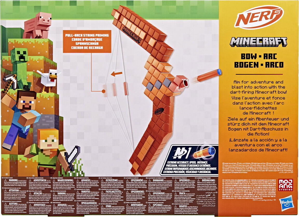 Nerf - Minecraft Bue Og 8 Skud - Hasbro G1120