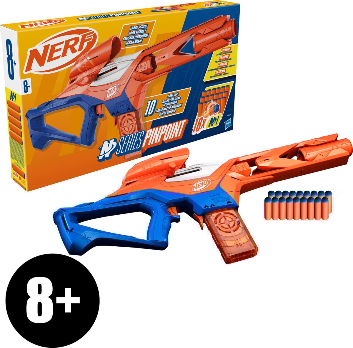 Nerf - N Series Pinpoint Blaster Med 18 Skud - F8621