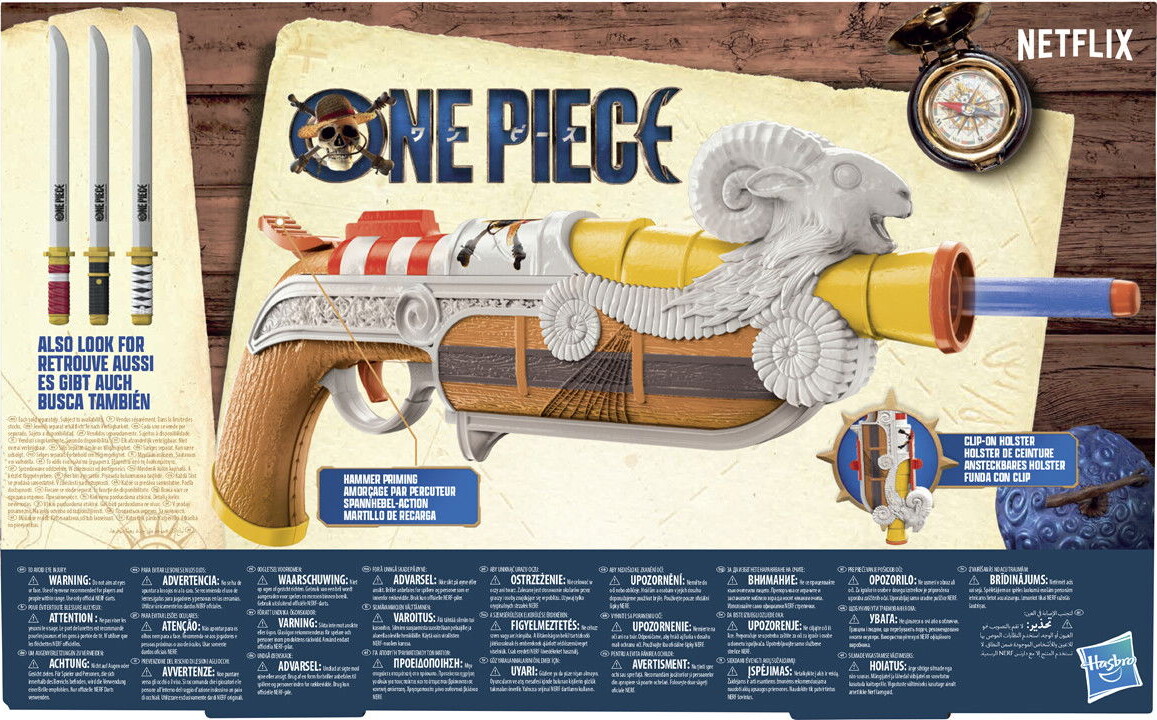 Nerf - One Piece Going Merry Blaster - 8 Skud - Hasbro G2979