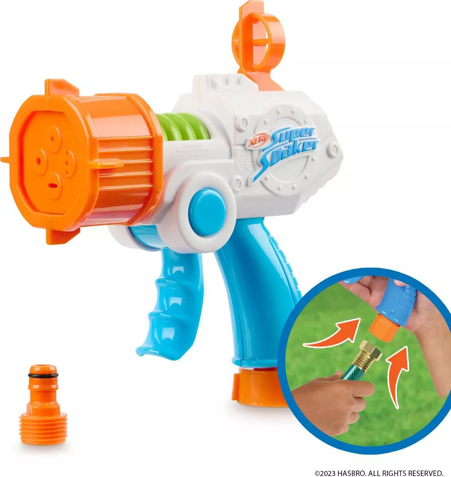 Nerf - Super Soaker Quadblast - Vandpistol Til Haveslange