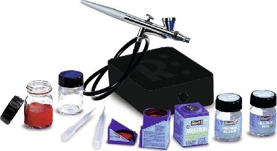 Revell - Airbrush Basic Set With Compressor - 39195