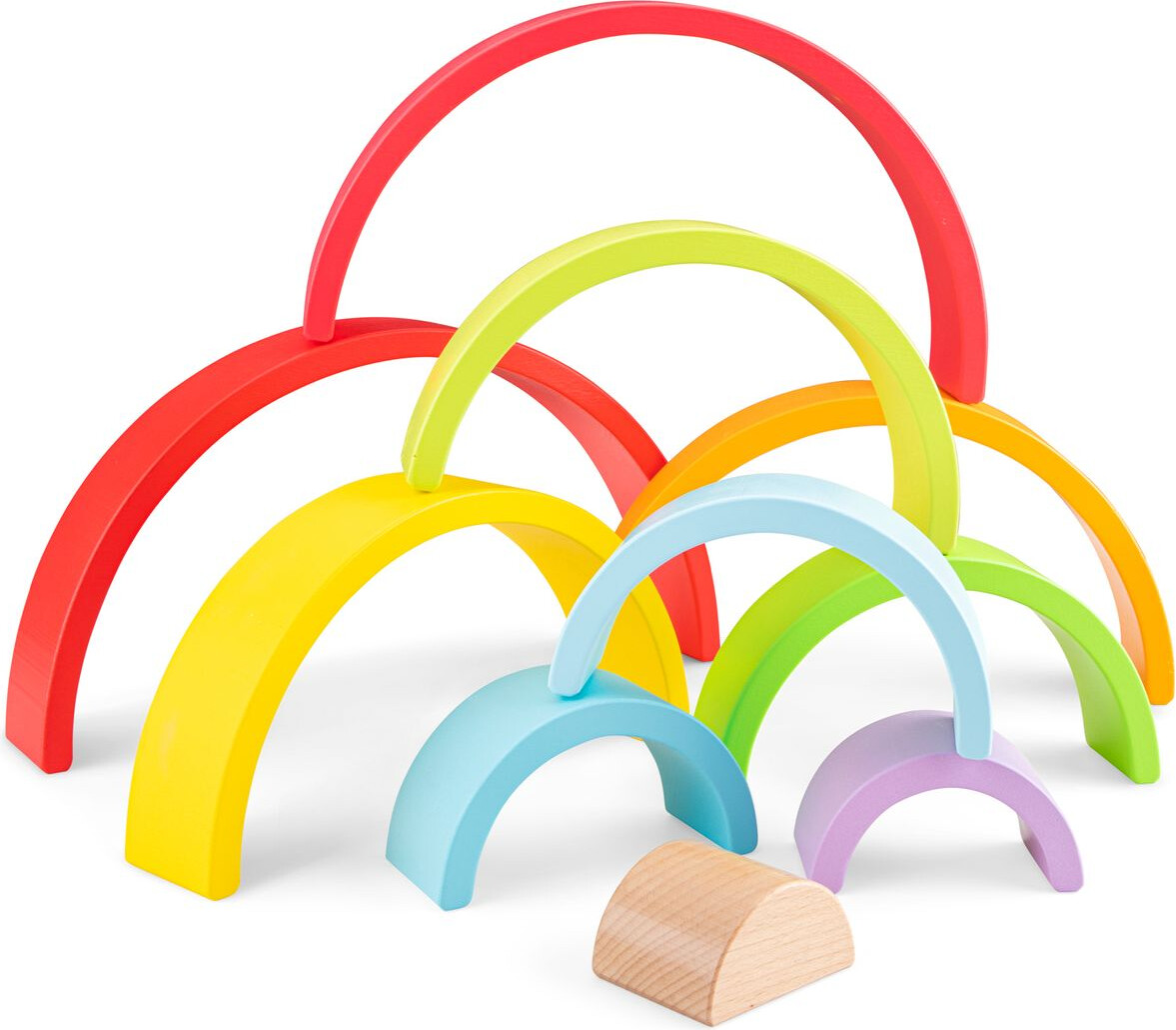 New Classic Toys - Regnbue Træklodser