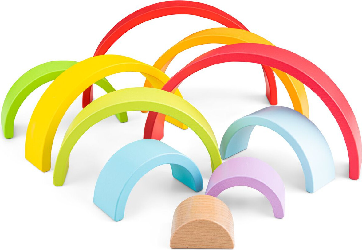 New Classic Toys - Regnbue Træklodser