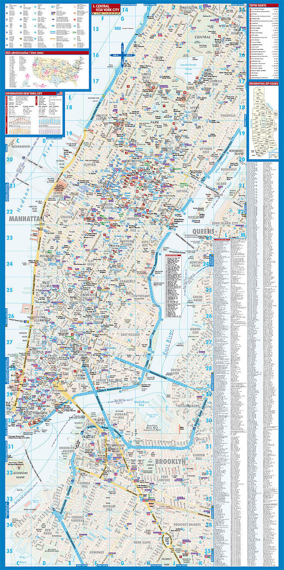 New York City - Borch Maps
