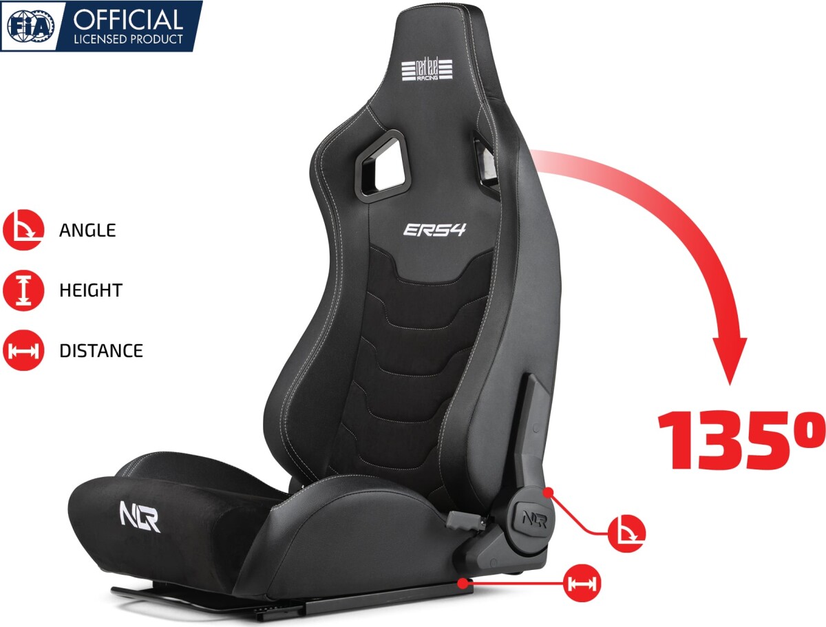 Next Level Racing - Nl Racing Ers4 Elite Reclining Seat - Leather Suede
