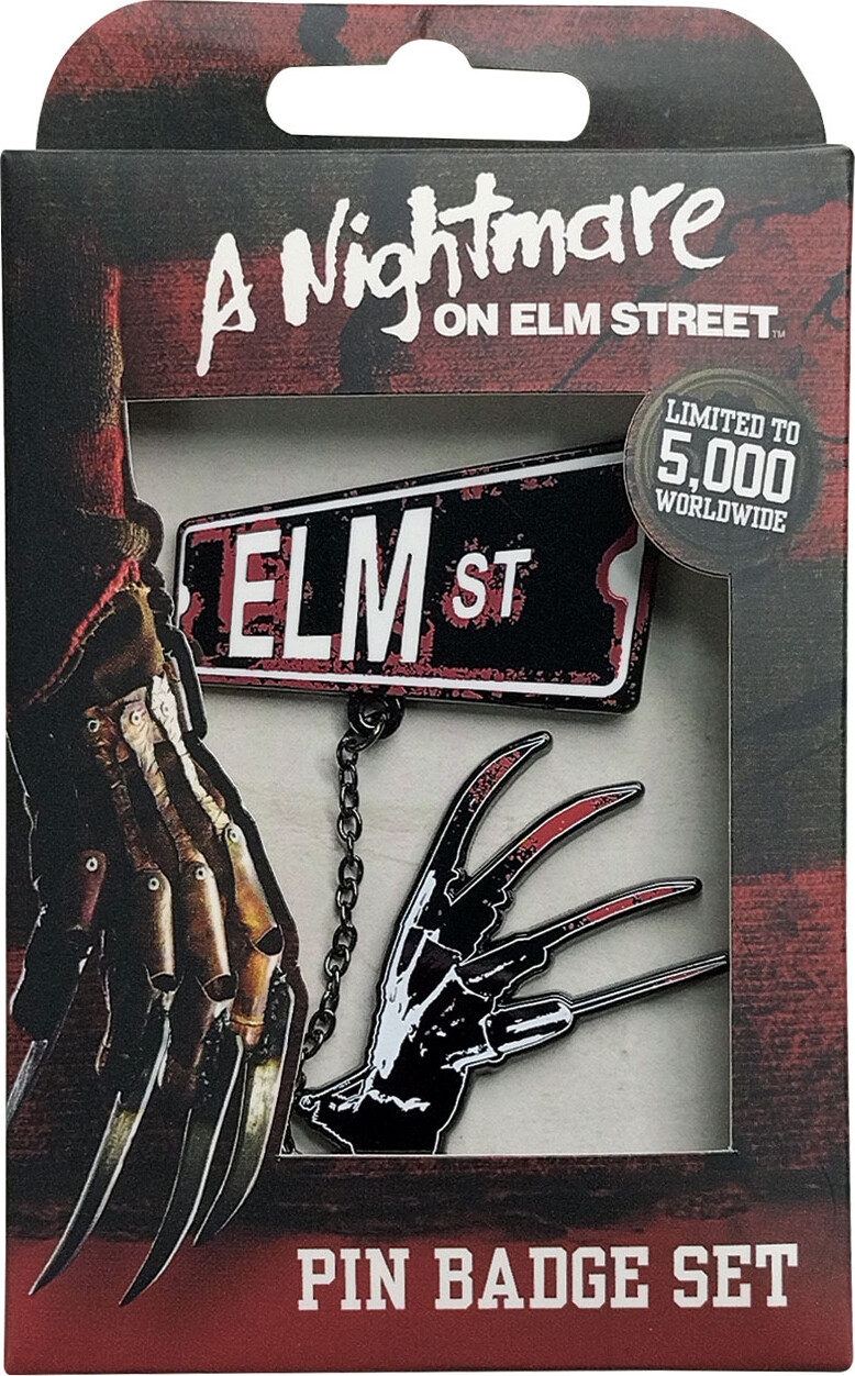 Nightmare On Elm St Pin Badge Set