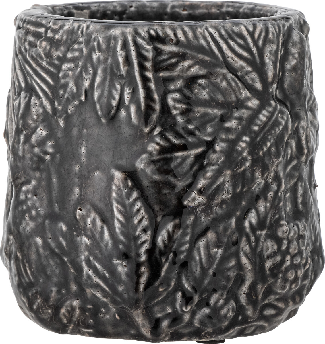 Creative Collection - Nikou Deko Urtepotteskjuler - Sort - Terrakotta