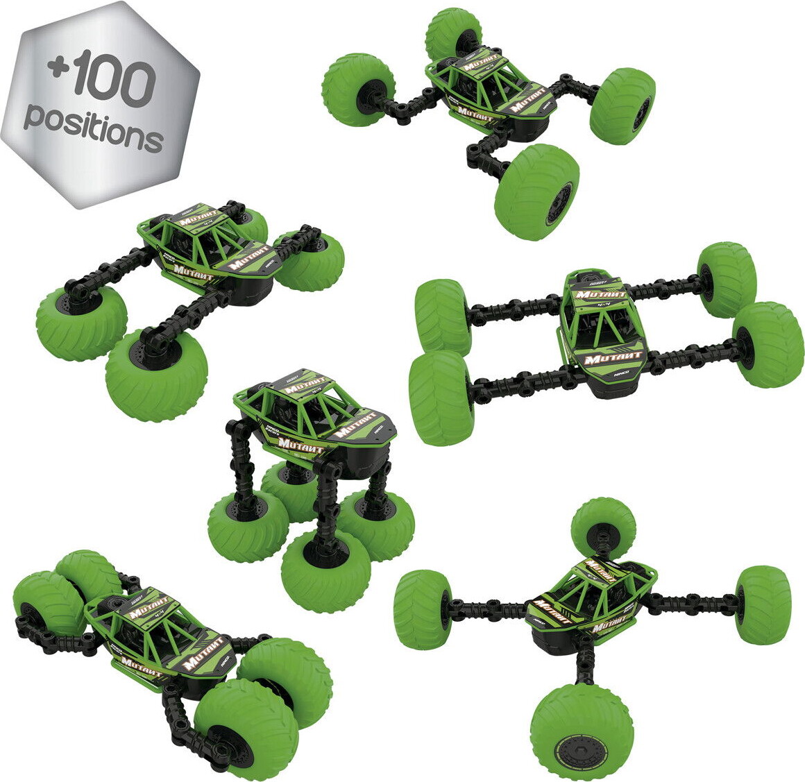 Ninco Racers - Mutant Rc Monster Truck - 100 Stillinger - 24 Ghz