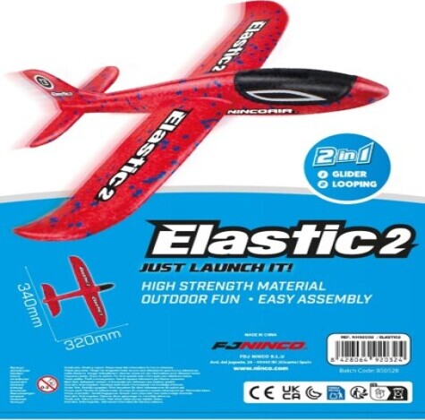 Ninco - Nincoair Elastic - 2-I-1 Elastik Svævefly Legetøj