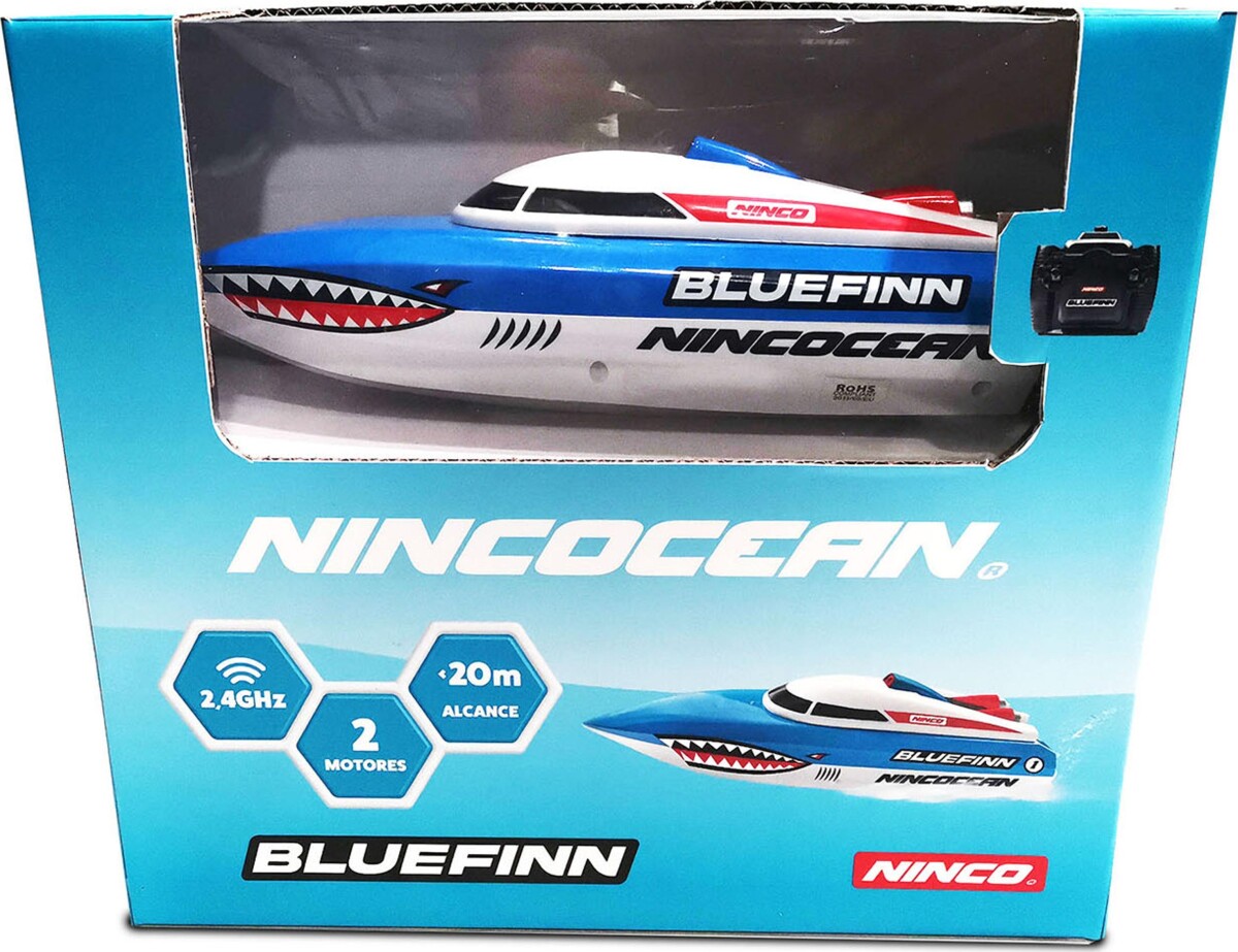 Nincocean - Bluefinn Fjernstyret Båd - 24 Cm