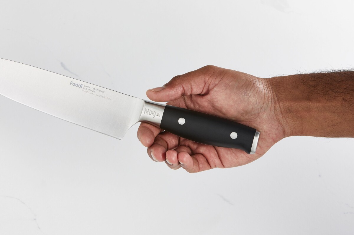 Ninja - Knivsæt Med Blok Og Indbygget Sliber - 6 Dele