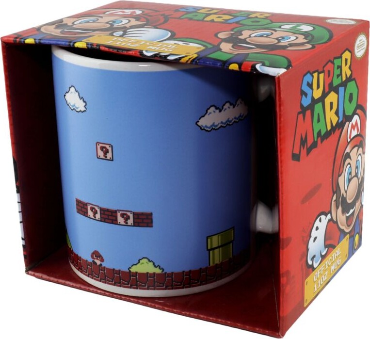 Nintendo - Super Mario Retro Title Mug - White