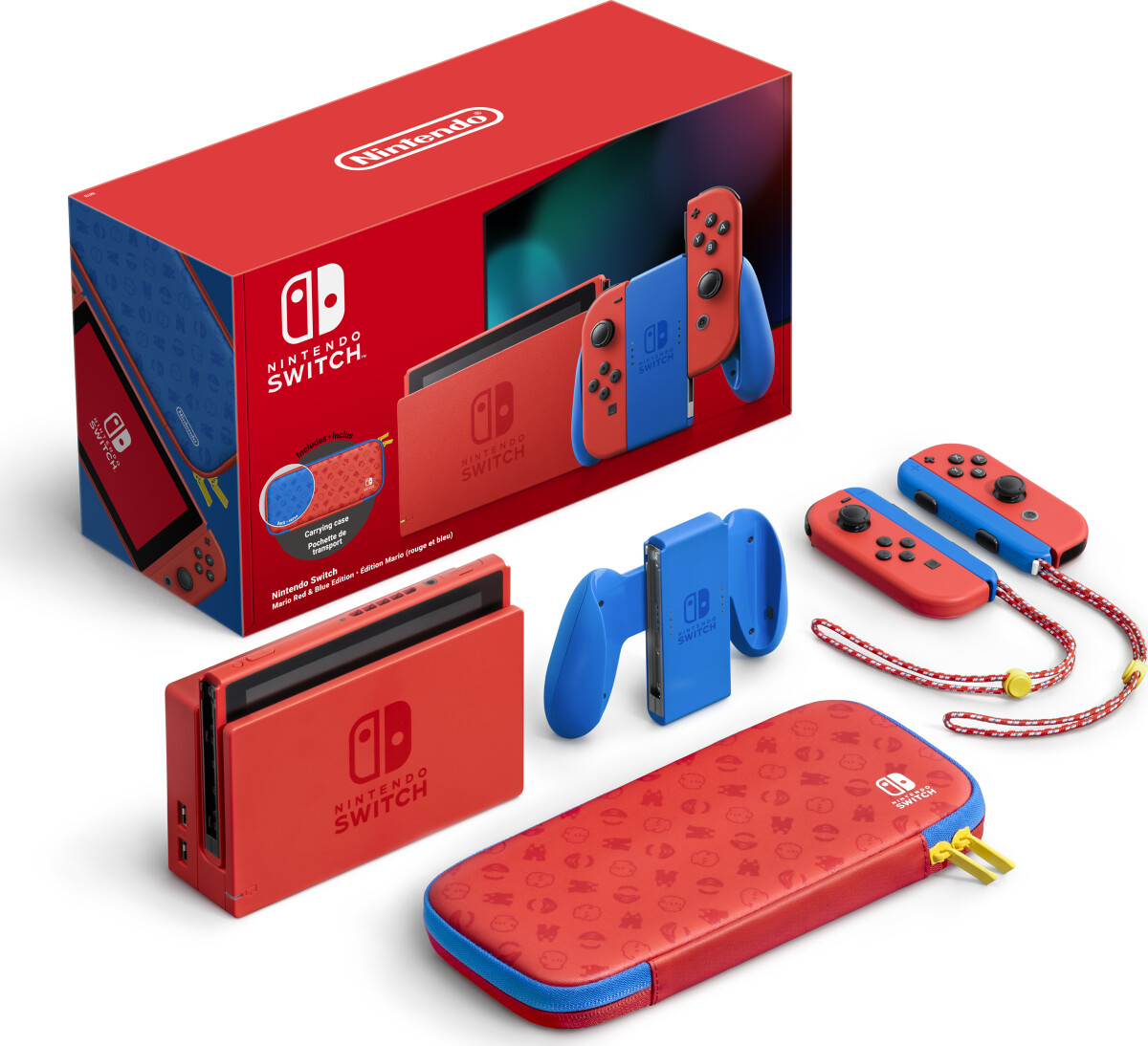 Nintendo Switch Spillekonsol - - Mario Rød Og Blå | Se tilbud og køb på Gucca.dk