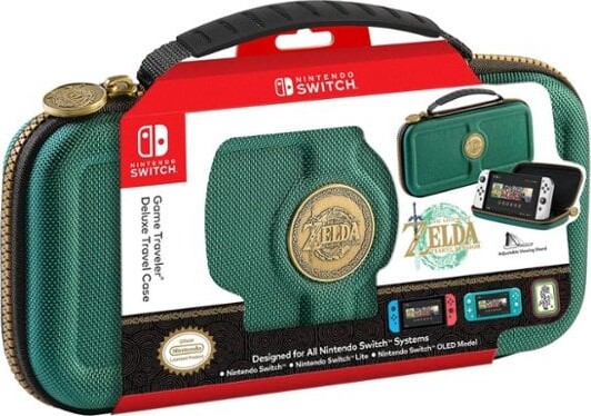 Køb Nintendo Switch Game Traveler Deluxe Travel Case - Green Zelda ...