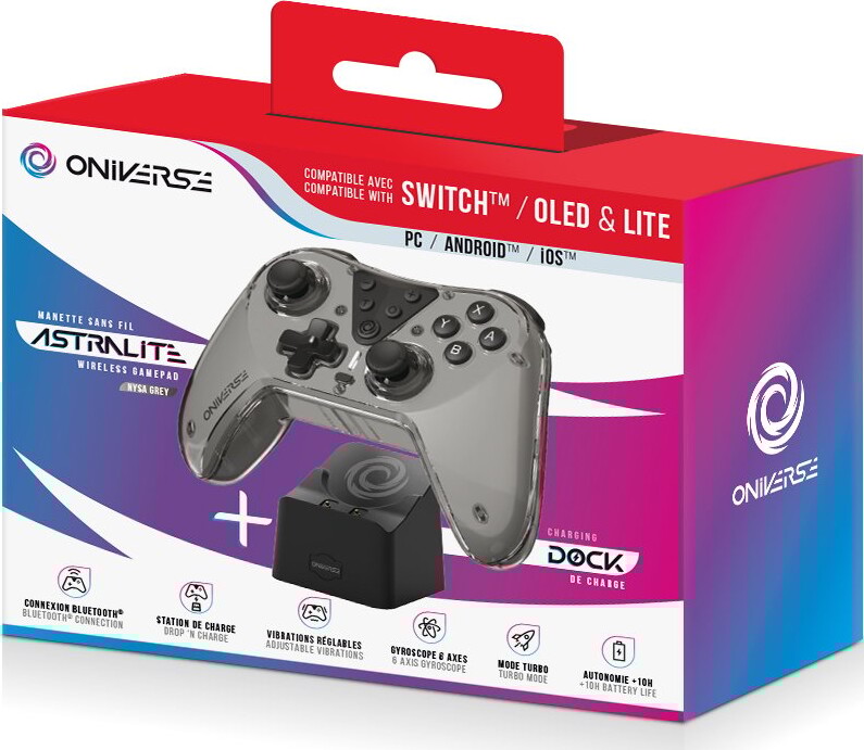 Nintendo Switch Oniverse Astralite Controller Wireless Smoked Black Inkl