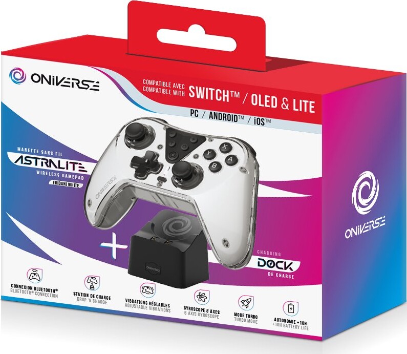 Nintendo Switch Oniverse Astralite Controller Wireless Smoked White Inkl