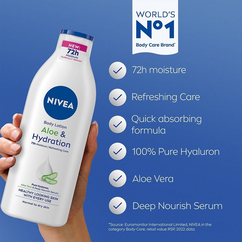 Nivea - Aloe Hydration Lotion - 250 Ml