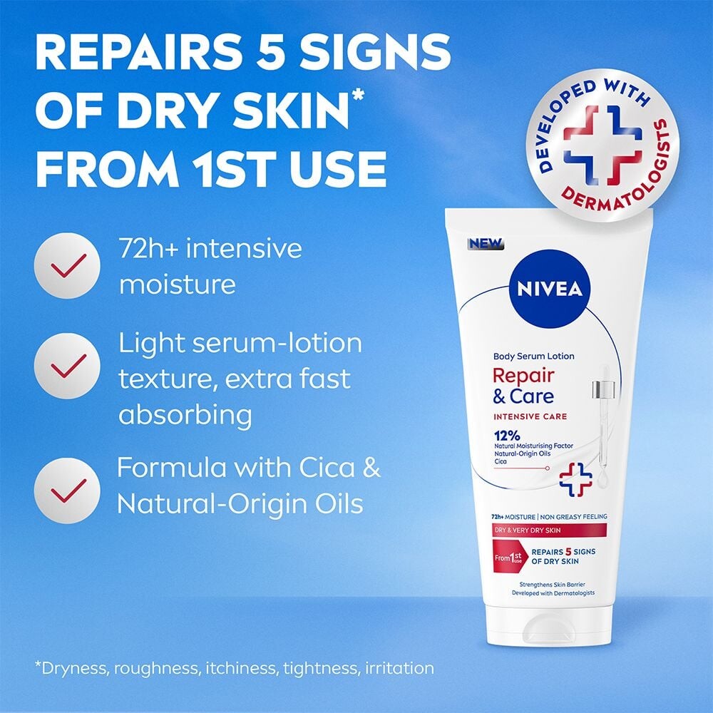 Nivea - Body Repair Care Serum Lotion - 200 Ml