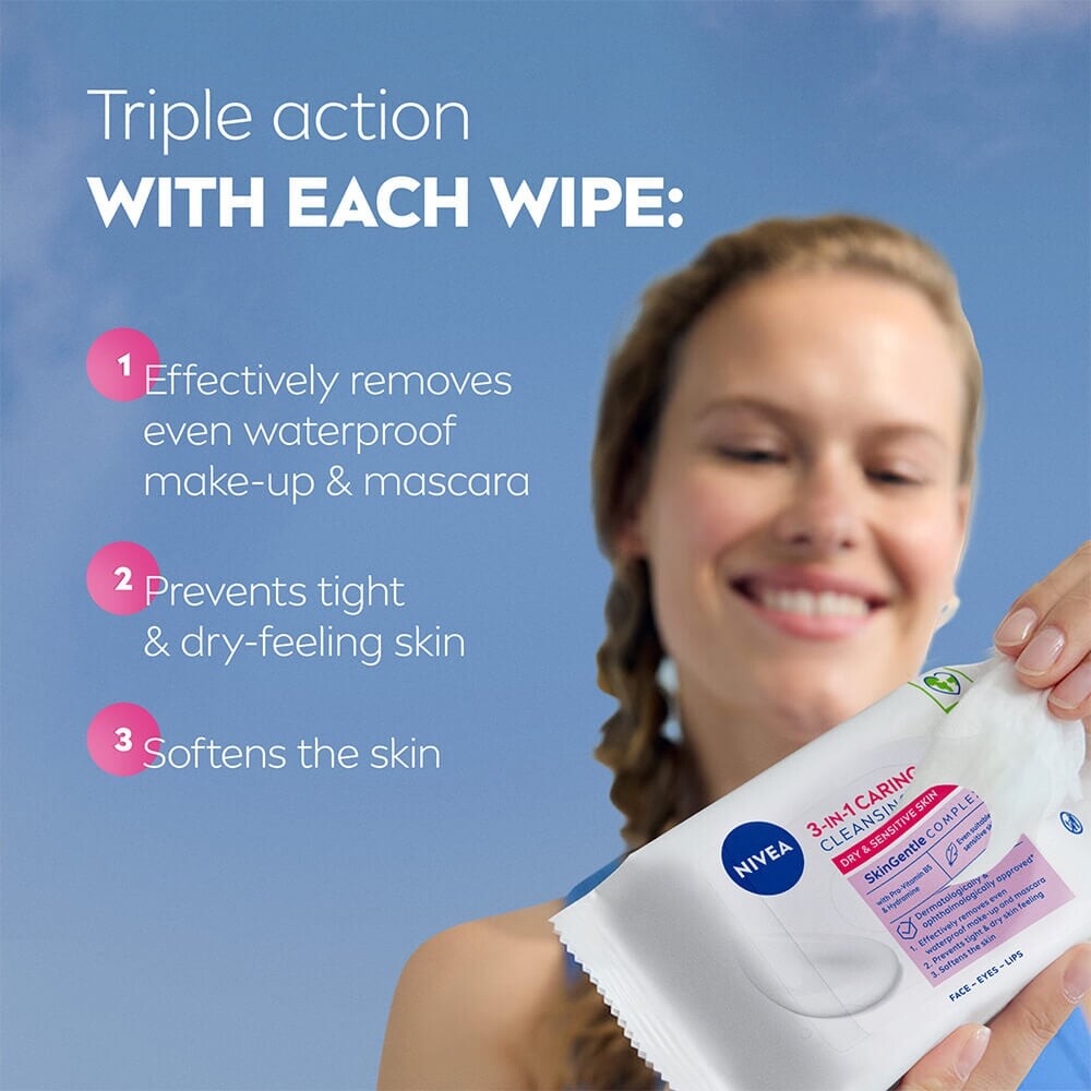 Nivea - Caring Cleansing Wipes - 25 Stk