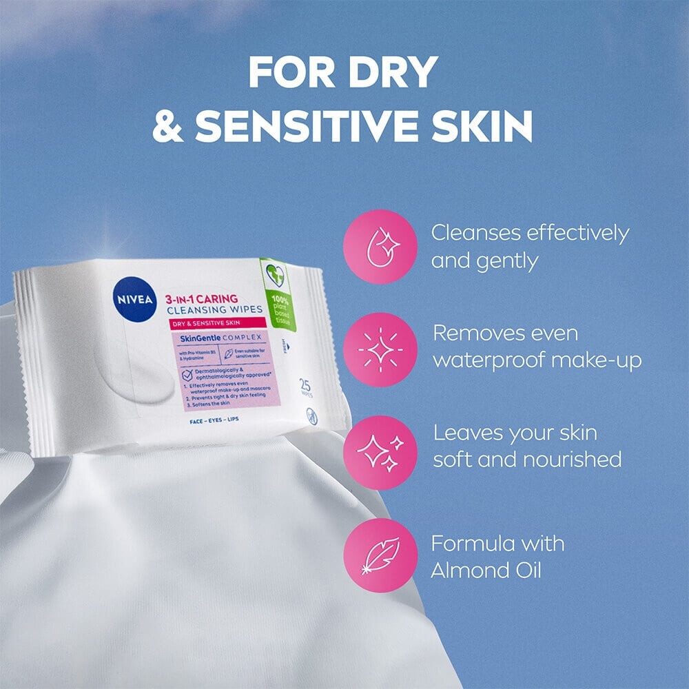 Nivea - Caring Cleansing Wipes - 25 Stk