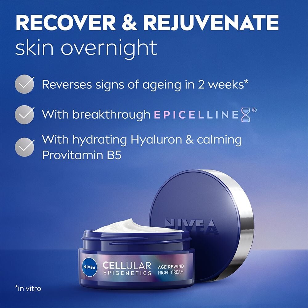 Nivea - Cellular Epigenetics Age Rewind Night Cream - 50 Ml